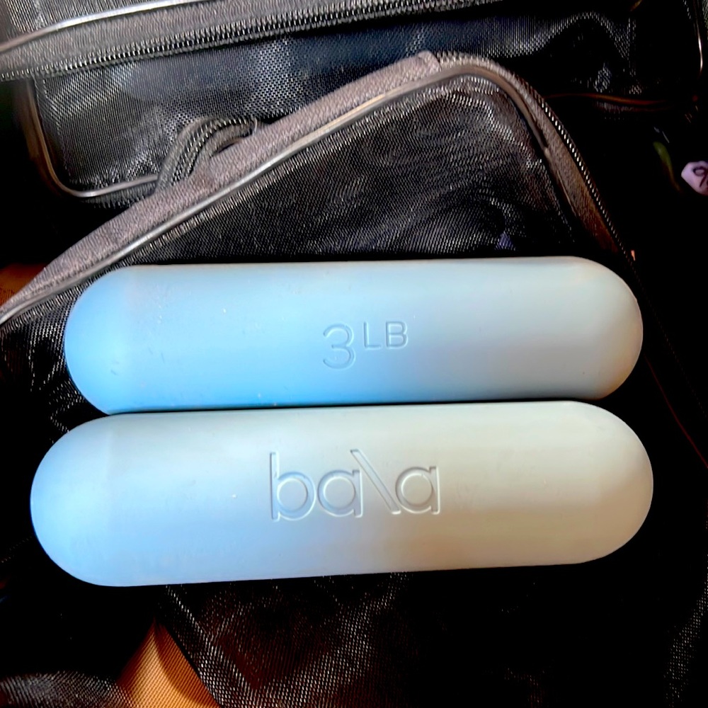 Bala sea blue 3LB bars dumbbells set of 2! Sold out on site!